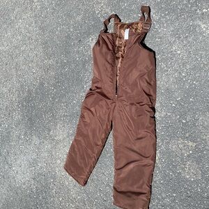 Brown snow pants. Girls large